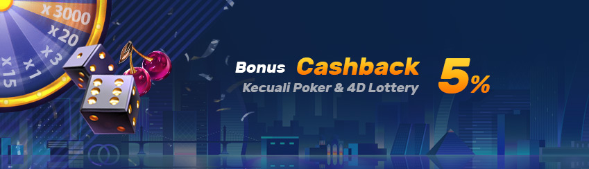 BONUS CASHBACK 5%
